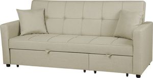 Beliani Sofa rozkładana beżowa GLOMMA 4