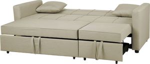 Beliani Sofa rozkładana beżowa GLOMMA 5