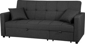Beliani Sofa rozkładana ciemnoszara GLOMMA 5