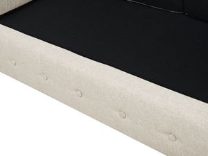 Beliani Sofa 3-osobowa proste nogi beżowa CHESTERFIELD 5