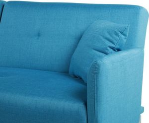 Beliani Sofa rozkładana morska LUCAN 3