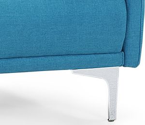 Beliani Sofa rozkładana morska LUCAN 4