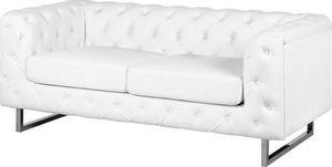 Beliani Sofa 2-osobowa biała VISSLAND 2