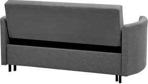 Beliani Sofa rozkładana szara HOVIN 5