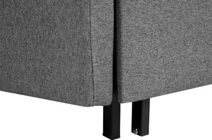Beliani Sofa rozkładana szara HOVIN 8