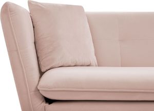 Beliani Sofa 3-osobowa welurowa różowa FREDERICA 4