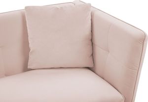 Beliani Sofa 3-osobowa welurowa różowa FREDERICA 5