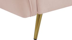 Beliani Sofa 3-osobowa welurowa różowa FREDERICA 6