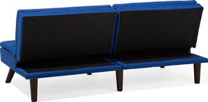 Beliani Sofa rozkładana kobaltowa RONNE 3