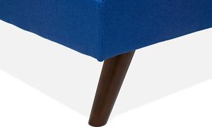 Beliani Sofa rozkładana kobaltowa RONNE 4