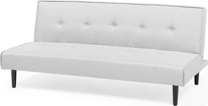 Beliani Sofa rozkładana jasnoszara VISBY 3