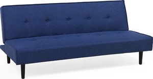 Beliani Sofa rozkładana ciemnoniebieska VISBY 2