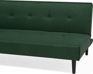 Beliani Sofa rozkładana ciemnozielona VISBY 4
