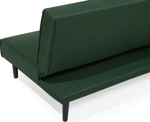 Beliani Sofa rozkładana ciemnozielona VISBY 5