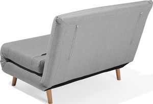 Beliani Sofa rozkładana jasnoszara SETTEN 5