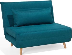 Beliani Sofa rozkładana niebieska SETTEN 4