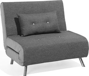 Beliani Sofa rozkładana ciemnoszara FARRIS 7