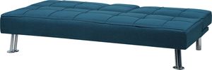 Beliani Sofa rozkładana niebieska ROXEN 3