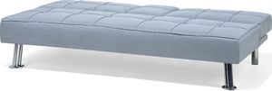 Beliani Sofa rozkładana jasnoszara ROXEN 3
