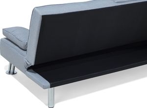Beliani Sofa rozkładana jasnoszara ROXEN 6