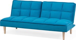 Beliani Sofa rozkładana niebieska SILJAN 2
