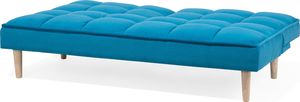 Beliani Sofa rozkładana niebieska SILJAN 5