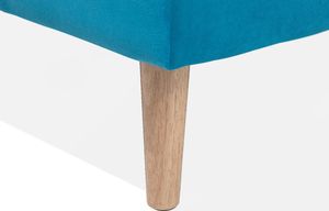 Beliani Sofa rozkładana niebieska SILJAN 6