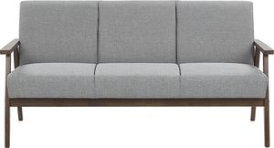 Beliani Sofa 3-osobowa szara ASNES 1