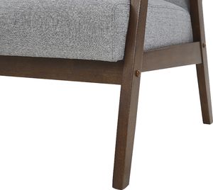 Beliani Sofa 3-osobowa szara ASNES 5