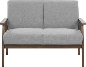 Beliani Sofa 2-osobowa szara ASNES 1