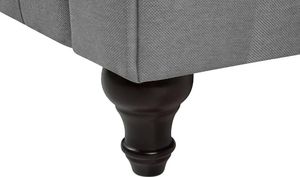 Beliani Sofa 3-osobowa duża jasnoszara CHESTERFIELD 8
