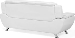 Beliani Sofa 3-osobowa biała LEIRA 3