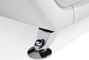 Beliani Sofa 3-osobowa biała LEIRA 6