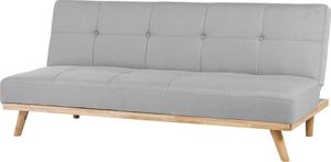 Beliani Sofa rozkładana jasnoszara FROYA 2