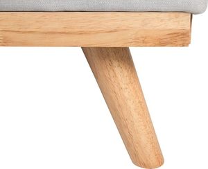 Beliani Sofa rozkładana jasnoszara FROYA 6