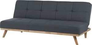 Beliani Sofa rozkładana ciemnoszara FROYA 3