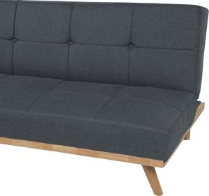 Beliani Sofa rozkładana ciemnoszara FROYA 6