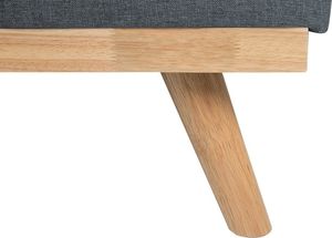 Beliani Sofa rozkładana ciemnoszara FROYA 7