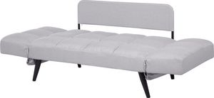 Beliani Sofa rozkładana jasnoszara BREKKE 4