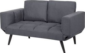 Beliani Sofa rozkładana ciemnoszara BREKKE 2