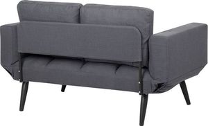 Beliani Sofa rozkładana ciemnoszara BREKKE 3