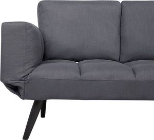 Beliani Sofa rozkładana ciemnoszara BREKKE 5