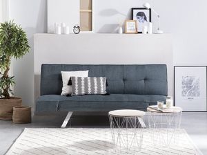 Beliani Sofa rozkładana granatowa BRISTOL 3