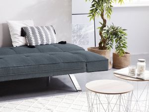 Beliani Sofa rozkładana granatowa BRISTOL 4