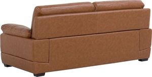 Beliani Sofa 3-osobowa skórzana złoty brąz HORTEN 3