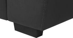 Beliani Sofa 2-osobowa ekoskóra czarna VOGAR 6