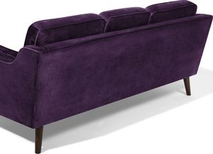 Beliani Sofa 3-osobowa welurowa fioletowa LOKKA 4