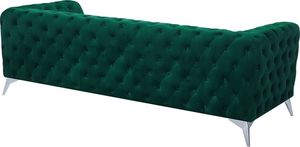 Beliani Sofa 3-osobowa welurowa szmaragdowa SOTRA 3