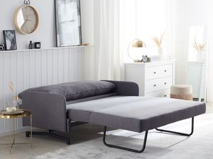 Beliani Sofa rozkładana szara BELFAST 2