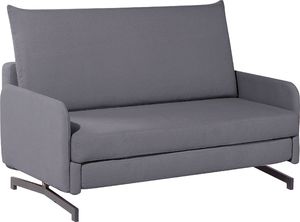 Beliani Sofa rozkładana szara BELFAST 3